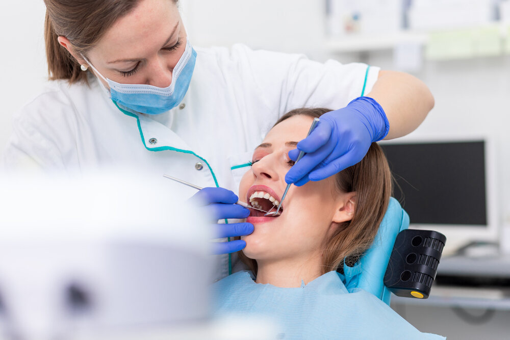 cold sore laser treatment at a dentist